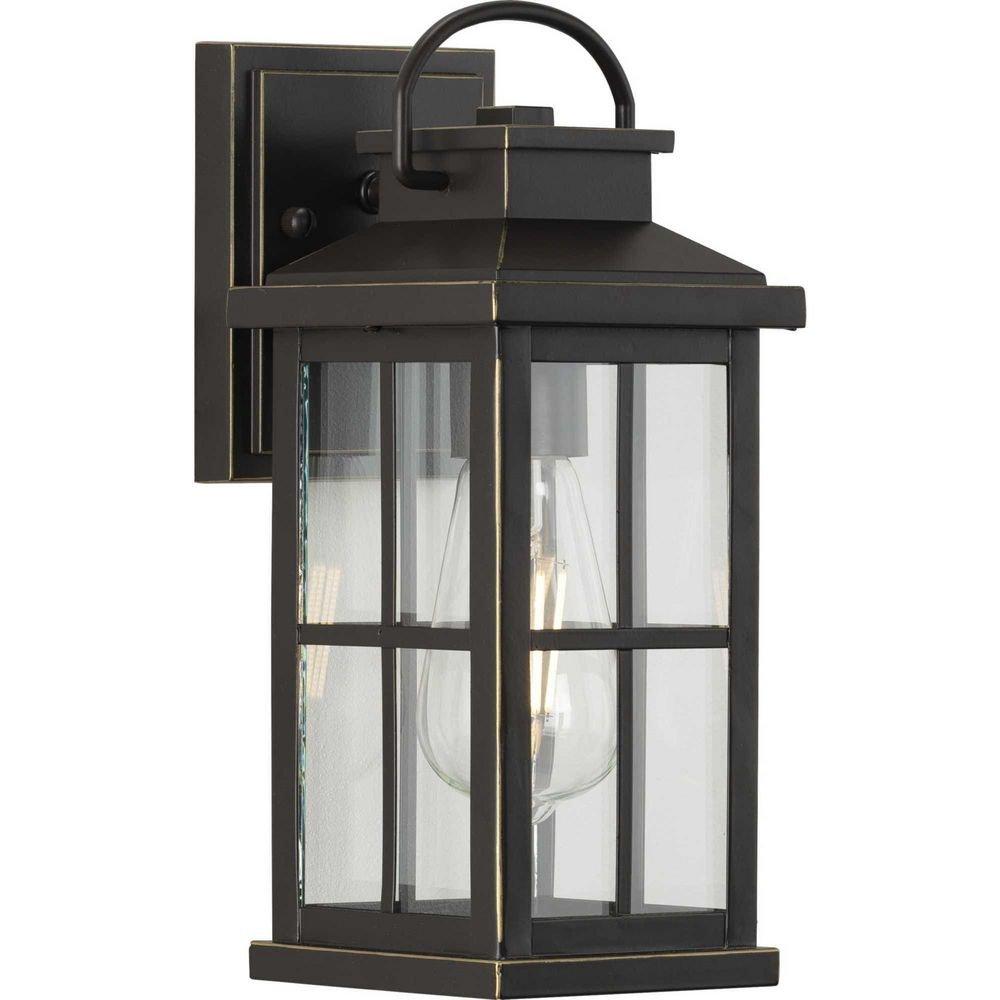 Progress Lighting Antique Bronze 1-Light 60W 12 in. Outdoor Wall Sconce 