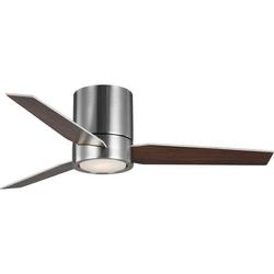 44 in. 3-Blade Indoor Hugger Ceiling Fan in Brushed Nickel