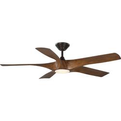 60 in. 5-Blade Indoor/Outdoor Ceiling Fan in Koa Woodgrain
