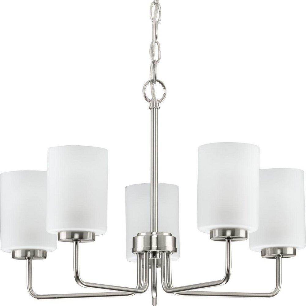 *CVR* 5-LIGHT BRUSHED NICKEL TRANSI 