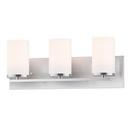 180W 3-Light Medium E-26 Vanity Fixture in Satin Nickel