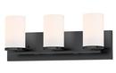 60W 3-Light Medium E-26 Vanity Fixture in Black