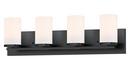 60W 4-Light Medium E-26 Vanity Fixture in Black