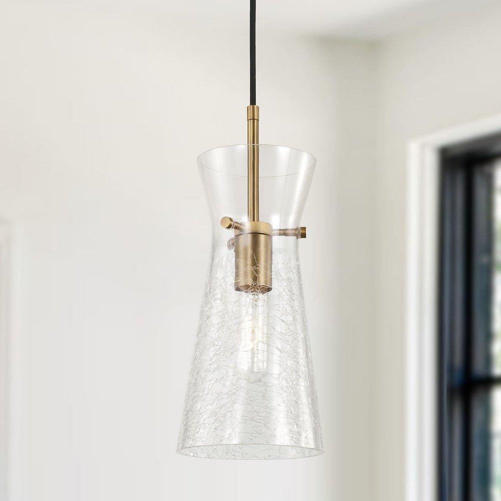 Capital Lighting Aged Brass 100W 1-Light Medium E-26 Incandescent Pendant 
