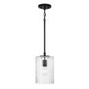 Capital Lighting Matte Black 100W 1-Light Medium E-26 Pendant 