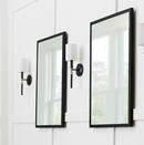 Capital Lighting Glossy Black/Aged Brass 60W 1-Light 16-1/4 in. Wall Sconce 