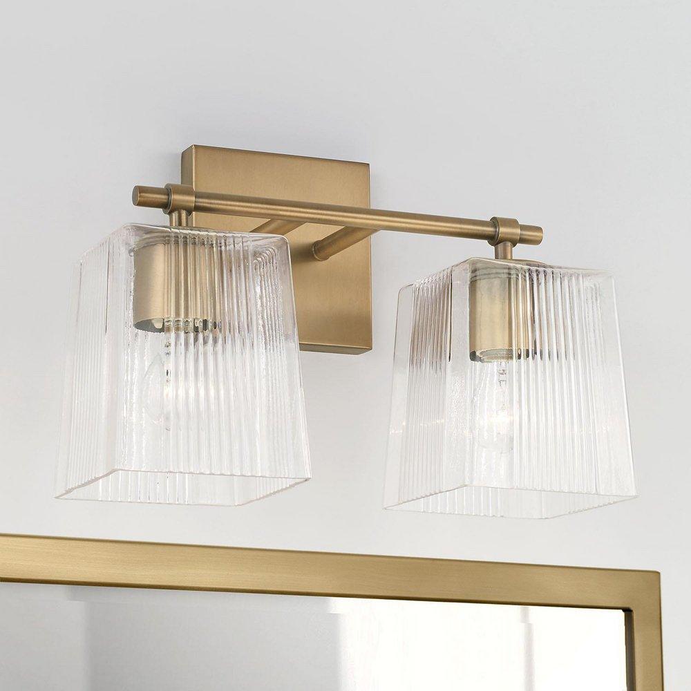 Capital Lighting Aged Brass 100W 3-Light Medium E-26 Vanity Fixture 