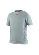 L Size Polyester and Fabric Lightweight Short Sleeve Shirt in Grey