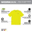 WORKSKIN LW SHORT SLV HI VIS XL 