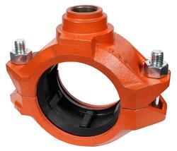 6 x 6 x 1-1/2 in. Gasket x Gasket x FPT Rust Inhibiting Painted Ductile Iron Reducing Mechanical Tee
