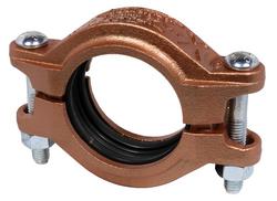 6 in. Rust Inhibiting Painted Grooved Ductile Iron Coupling