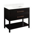 Signature Hardware Black 36 in. Floor Mount Vanity 