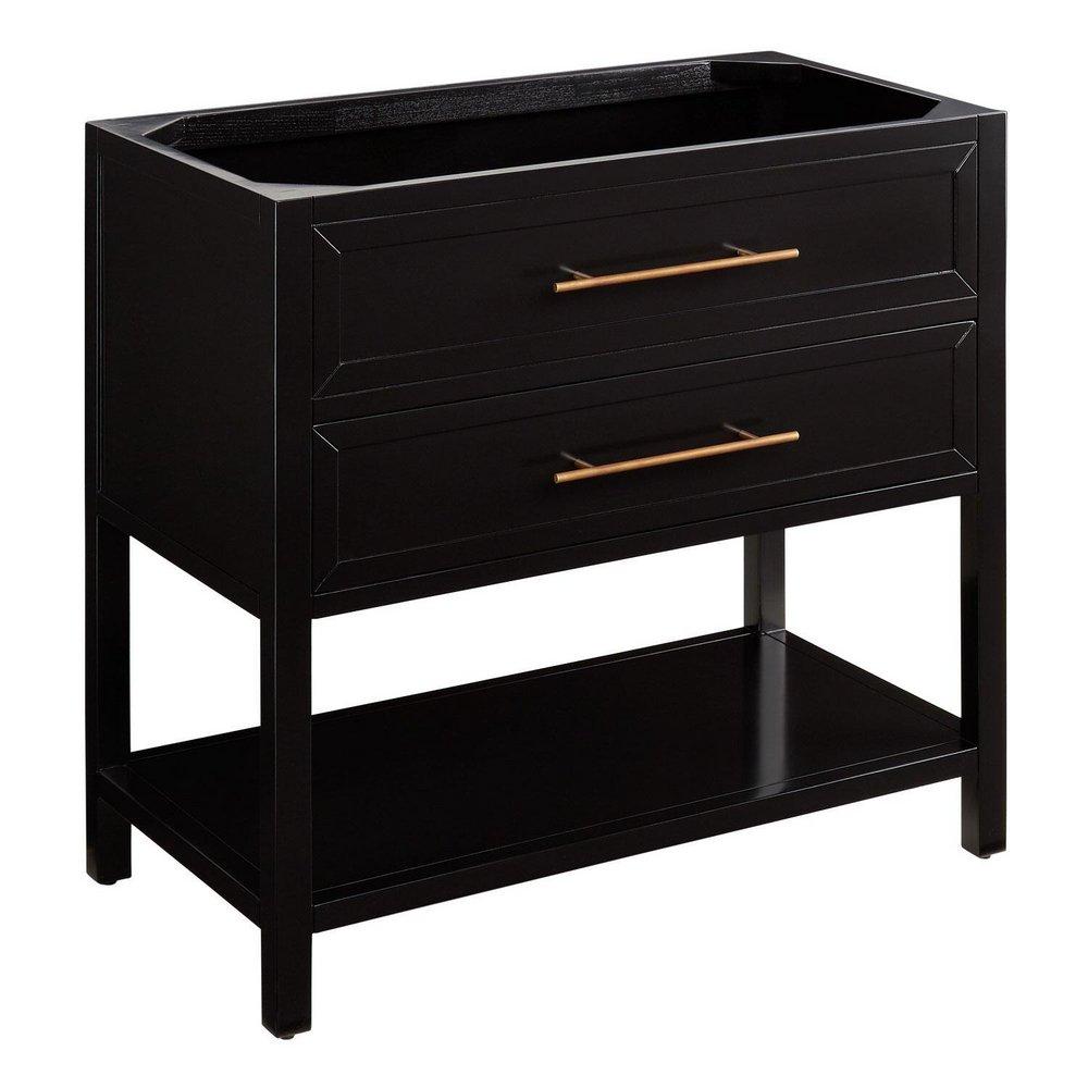 Signature Hardware Black 36 in. Floor Mount Vanity 