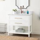Signature Hardware Bright White 36 in. Floor Mount Vanity 