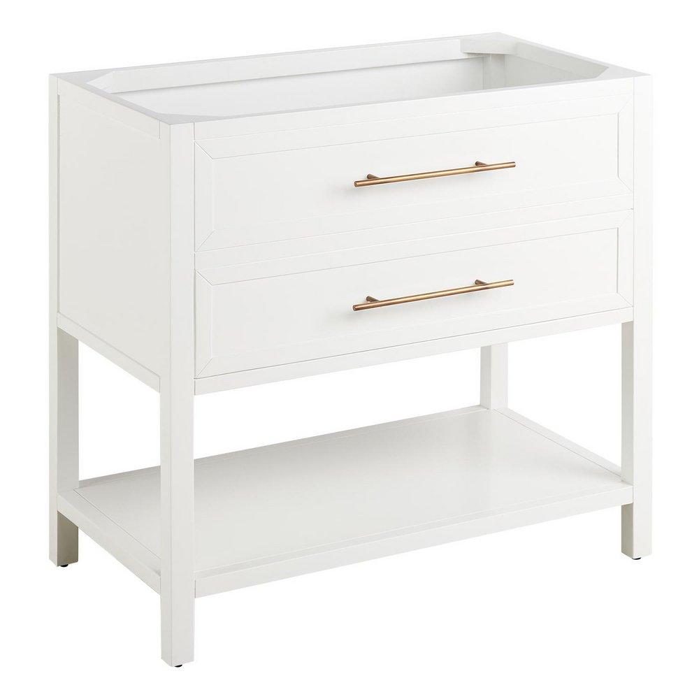 Signature Hardware Bright White 36 in. Floor Mount Vanity 