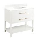Signature Hardware Bright White 36 in. Floor Mount Vanity 