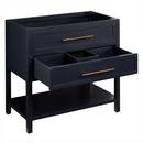 Signature Hardware Midnight Navy Blue 36 in. Floor Mount Vanity 