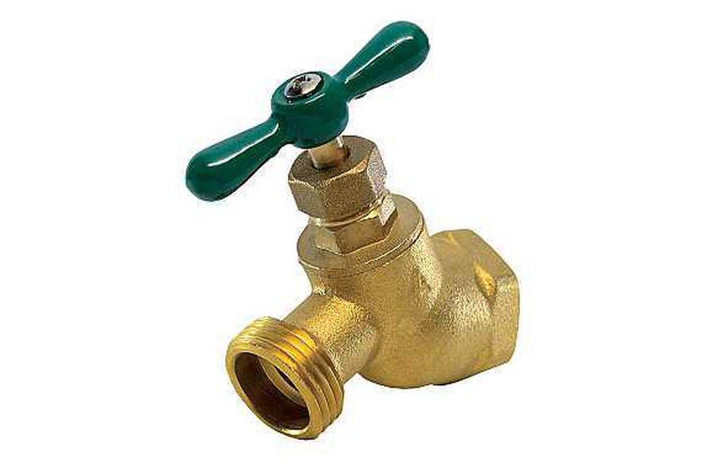 American Valve 1/2 in. Brass No Kink Hose Bibb 