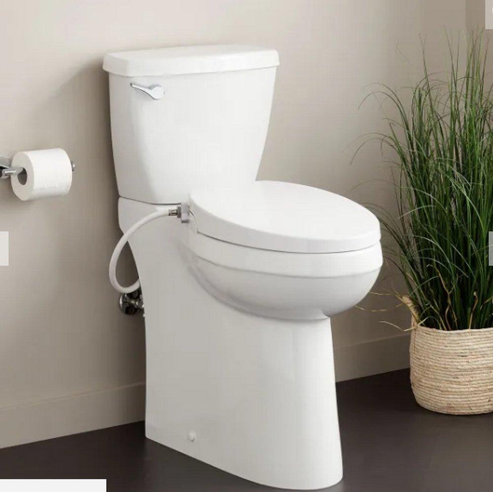 Signature Hardware White 1.28 gpf Elongated Toilet Bowl 