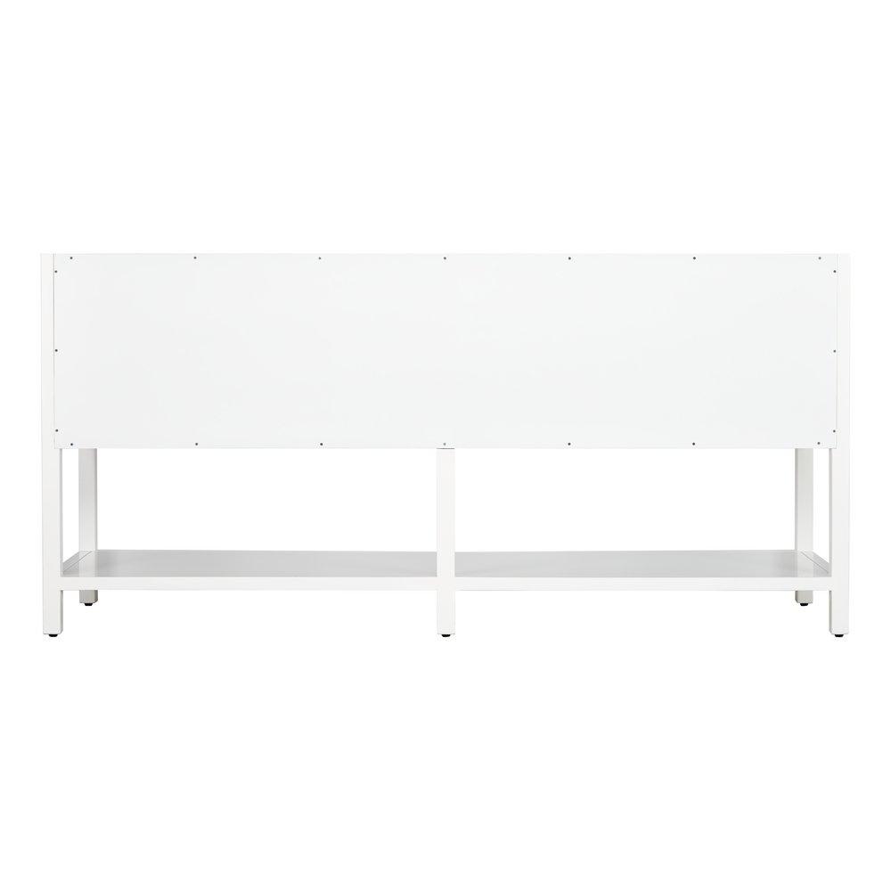 Signature Hardware Bright White 72 in. Floor Mount Vanity 
