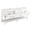Signature Hardware Bright White 72 in. Floor Mount Vanity 