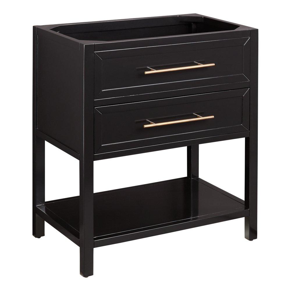 Signature Hardware Black 30 in. Floor Mount Vanity 