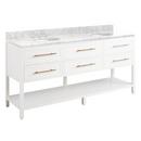 Signature Hardware Bright White 72 in. Floor Mount Vanity 