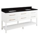 Signature Hardware Bright White 72 in. Floor Mount Vanity 