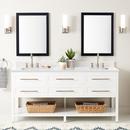 Signature Hardware Bright White 72 in. Floor Mount Vanity 