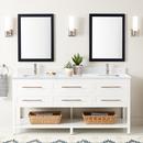 Signature Hardware Bright White 72 in. Floor Mount Vanity 