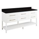Signature Hardware Bright White 72 in. Floor Mount Vanity 