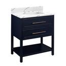 Signature Hardware Midnight Navy Blue 30 in. Floor Mount Vanity 