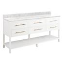 Signature Hardware Bright White 72 in. Floor Mount Vanity 