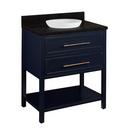 Signature Hardware Midnight Navy Blue 30 in. Floor Mount Vanity 