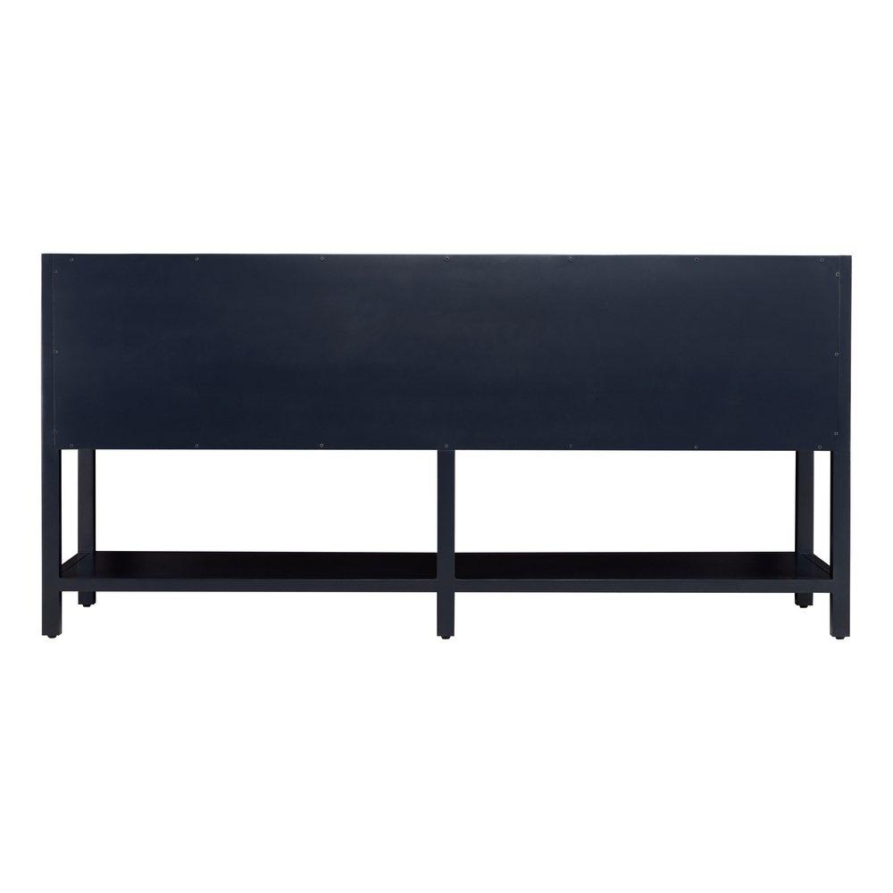 Signature Hardware Midnight Navy Blue 72 in. Floor Mount Vanity 