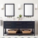 Signature Hardware Midnight Navy Blue 72 in. Floor Mount Vanity 