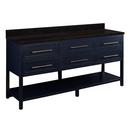 Signature Hardware Midnight Navy Blue 72 in. Floor Mount Vanity 
