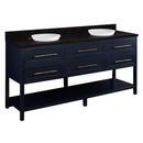 Signature Hardware Midnight Navy Blue 72 in. Floor Mount Vanity 