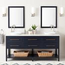 Signature Hardware Midnight Navy Blue 72 in. Floor Mount Vanity 