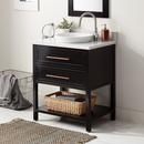 Signature Hardware Black 30 in. Floor Mount Vanity 