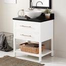 Signature Hardware Bright White 30 in. Floor Mount Vanity 