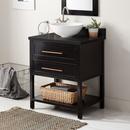 Signature Hardware Black 30 in. Floor Mount Vanity 