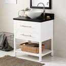 Signature Hardware Bright White 30 in. Floor Mount Vanity 