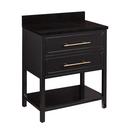 Signature Hardware Black 30 in. Floor Mount Vanity 