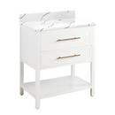 Signature Hardware Bright White 30 in. Floor Mount Vanity 