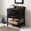 Signature Hardware Black 30 in. Floor Mount Vanity 