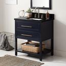 Signature Hardware Midnight Navy Blue 30 in. Floor Mount Vanity 