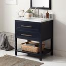Signature Hardware Midnight Navy Blue 30 in. Floor Mount Vanity 