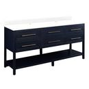 Signature Hardware Midnight Navy Blue 72 in. Floor Mount Vanity 