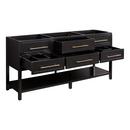 Signature Hardware Black 72 in. Floor Mount Vanity 